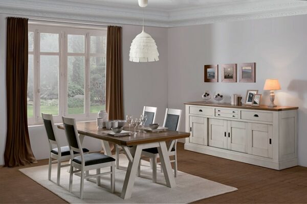 salle a manger romance en chene naturel meubles duquesnoy frelinghien lille nord