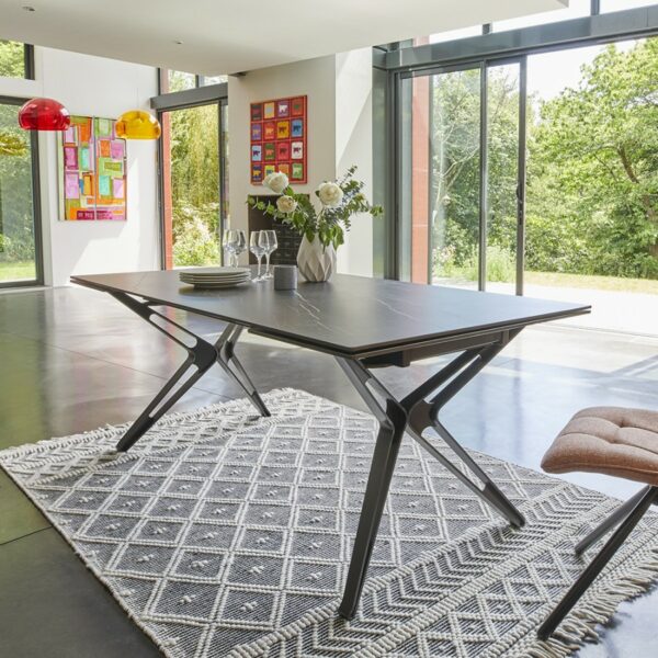 table rectangulaire contemporaine céramique Nova couture meubles duquesnoy frelinghien nord lille armentieres