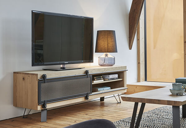 Meuble TV industriel Fusion Couture meubles duquesnoy frelinghien nord lille armentieres