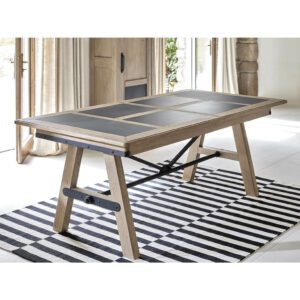 table dessus ceramique collection indus ateliers de langres meubles en chêne massif meubles duquesnoy frelinghien nord lille armentieres