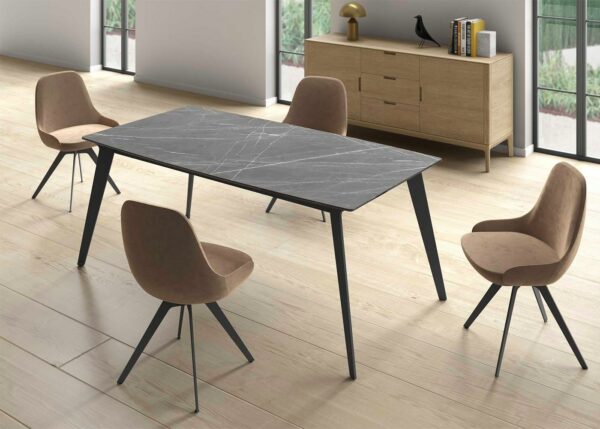 table infinity chaise et fauteuil infinity cancio tissu ou cuir meubles duquesnoy frelinghien nord lille armentieres