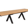 Table rectangulaire avec allonfe bout de table style industriel collection edison michel ferrand meubles duquesnoy frelinghien nord lille armentieres