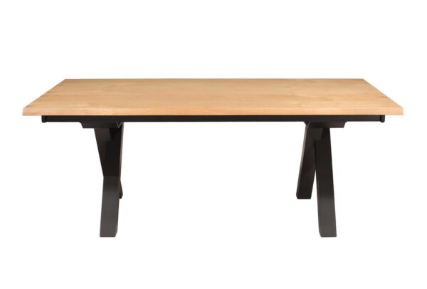 Table rectangulaire avec rallonges industrielle collection edison michel ferrand meubles duquesnoy frelinghien nord lille armentieres