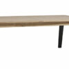 table rectangulaire avec allonge portefeuille séraphine pieds bois chêne massif ateliers de langres fabrication française