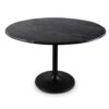 TABLE RONDE TORSO EN MARBRE PIED TULIPE METAL CASTLE LINE MEUBLES DUQUESNOY FRELINGHIEN NORD LILLE ARMENTIERES