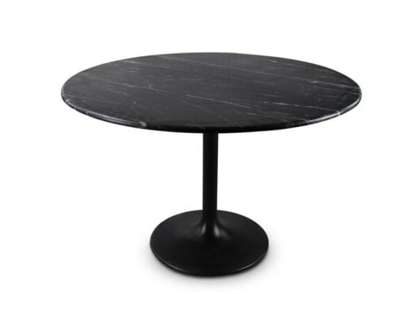 TABLE RONDE TORSO EN MARBRE PIED TULIPE METAL CASTLE LINE MEUBLES DUQUESNOY FRELINGHIEN NORD LILLE ARMENTIERES