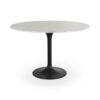 TABLE RONDE TORSO EN MARBRE PIED TULIPE METAL CASTLE LINE MEUBLES DUQUESNOY FRELINGHIEN NORD LILLE ARMENTIERES