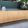 Salle à manger contemporaine Bangkok Buffet Bangkok movis fabrication italienne , collection bangkok plateau verre ou bois avec allonge portefeuille ouverture synchronisée meubles duquesnoy frelinghien nord lille armentieres