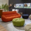 CANAPE DAISY CALIA ITALIA TISSU CUIR BUBBLE FABRICATION ITALIENNE MEUBLES DUQUESNOY FRELINGHIEN NORD LILLE ARMENTIERES