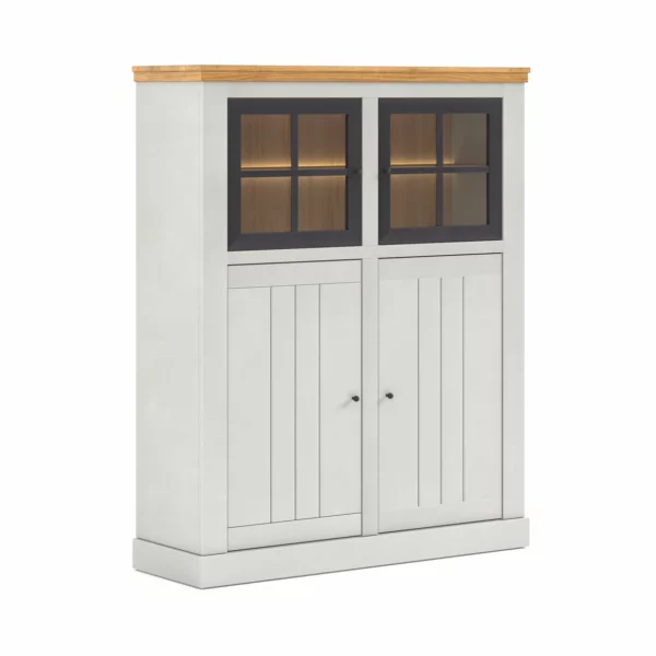 MEUBLE VITRINE COLLECTION COSY CHENE MASSIF FABRICATION FRANÇAISE ATELIERS DE LANGRES MEUBLES DUQUESNOY FRELINGHIEN NORD LILLE ARMENTIERES BELGIQUE