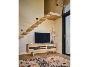 MEUBLE TV -ABSOLU meubles couture chêne massif -céramique MEUBLES DUQUESNOY FRELINGHIEN NORD LILLE ARMENTIERES BELGIQUE