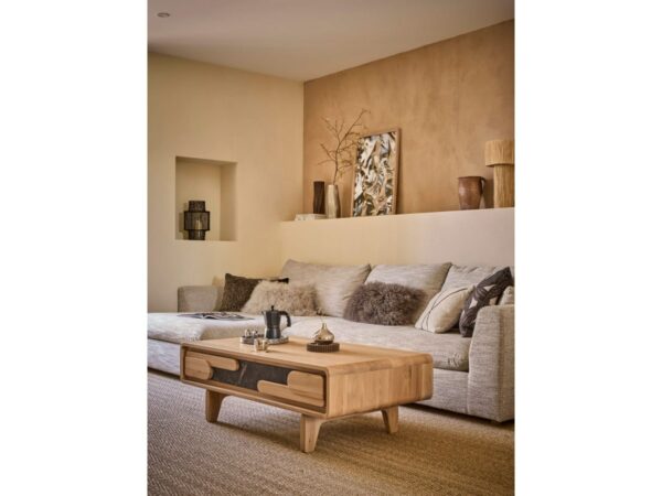 TABLE BASSE -ABSOLU meubles couture chêne massif -céramique MEUBLES DUQUESNOY FRELINGHIEN NORD LILLE ARMENTIERES BELGIQUE