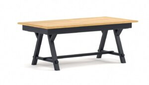 TABLE EXTENSIBLE RECTANGULAIRE COLLECTION COSY CHENE MASSIF FABRICATION FRANÇAISE ATELIERS DE LANGRES MEUBLES DUQUESNOY FRELINGHIEN NORD LILLE ARMENTIERES BELGIQUE