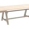 TABLE EXTENSIBLE RECTANGULAIRE COLLECTION COSY CHENE MASSIF FABRICATION FRANÇAISE ATELIERS DE LANGRES MEUBLES DUQUESNOY FRELINGHIEN NORD LILLE ARMENTIERES BELGIQUE
