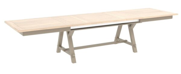 TABLE EXTENSIBLE RECTANGULAIRE COLLECTION COSY CHENE MASSIF FABRICATION FRANÇAISE ATELIERS DE LANGRES MEUBLES DUQUESNOY FRELINGHIEN NORD LILLE ARMENTIERES BELGIQUE