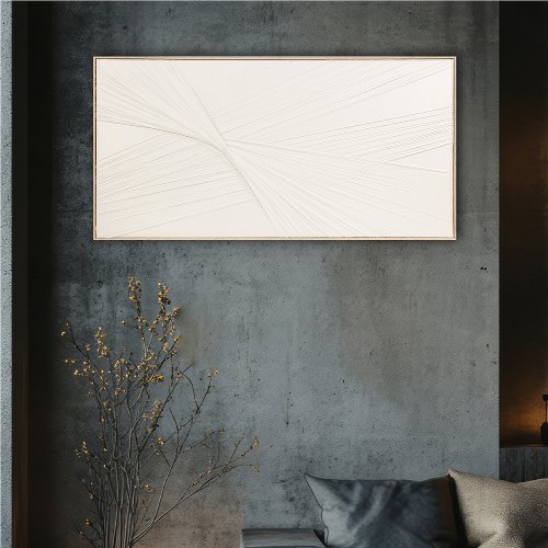 Peinture acrylique -Floating tensions - Toile sur châssis en bois - format rectangle - 140 cm x 70 cm- Meubles Duquesnoy Frelinghien Nord Lille