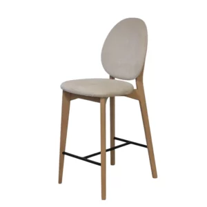 CHAISE HAUTE ALVA CHENE MASSIF TISSU -ATELIER DE LANGRES LELIEVRE FABRICATION FRANCAISE MEUBLES DUQUESNOY FRELINGFHIEN NORD LILLE ARMENTIERES