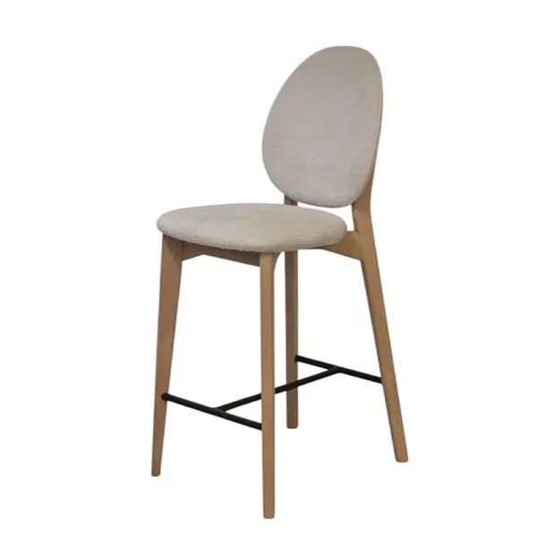 CHAISE HAUTE ALVA CHENE MASSIF TISSU -ATELIER DE LANGRES LELIEVRE FABRICATION FRANCAISE MEUBLES DUQUESNOY FRELINGFHIEN NORD LILLE ARMENTIERES