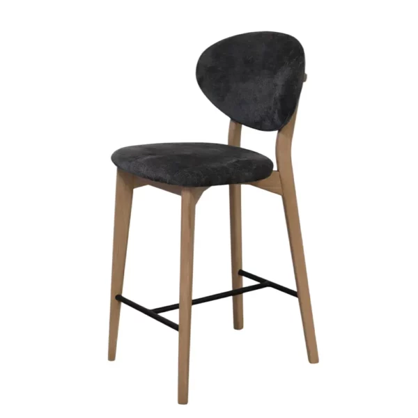 CHAISE HAUTE THALES CHENE MASSIF TISSU -ATELIER DE LANGRES LELIEVRE FABRICATION FRANCAISE MEUBLES DUQUESNOY FRELINGFHIEN NORD LILLE ARMENTIERES