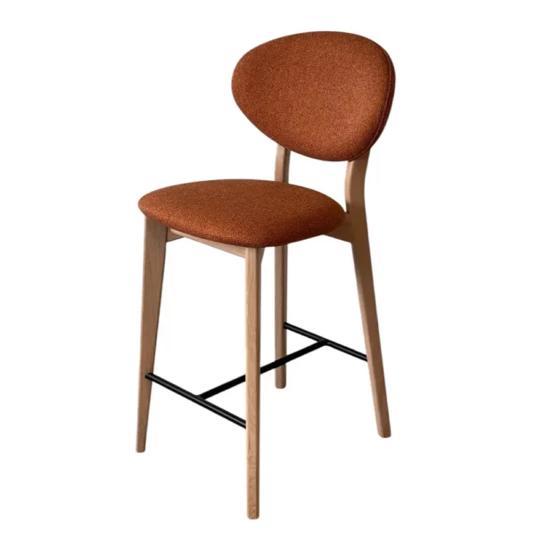 CHAISE HAUTE THALES CHENE MASSIF TISSU -ATELIER DE LANGRES LELIEVRE FABRICATION FRANCAISE MEUBLES DUQUESNOY FRELINGFHIEN NORD LILLE ARMENTIERES