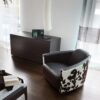 FAUTEUIL HOTEL - CALIA ITALIA - DESIGN - ART DECO- INDEMODABLE - LUXE - FABRICATION ITALIENNE -MEUBLES DUQUESNOY FRELINGHIEN NORD - LILLE