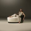 FAUTEUIL HOTEL - CALIA ITALIA - DESIGN - ART DECO- INDEMODABLE - LUXE - FABRICATION ITALIENNE -MEUBLES DUQUESNOY FRELINGHIEN NORD - LILLE