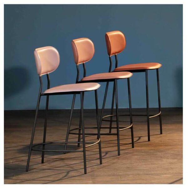 TABOURET DE BAR LUNA AIRNOVA FABRICATION ITALIENNE CUIR - TISSU MEUBLES DUQUESNOY FRELINGHIEN NOUD LILLE ARMENTIERES