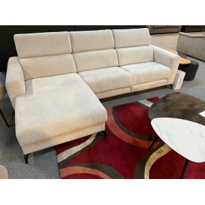 Canape avec méridienne et place relaxation en tissu soldes meubles duquesnoy frelinghien nord lille armentieres