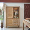 VITRINE VAISSELIER JAZZ ARTCOPI CHENE MASSIF FABRICATION FRANCAISE MEUBLES DUQUESNOY FRELINGHIEN NORD LILLE ARMENTIERES