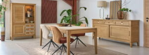 CONSOLE JAZZ ARTCOPI CHENE MASSIF FABRICATION FRANCAISE MEUBLES DUQUESNOY FRELINGHIEN NORD LILLE ARMENTIERES