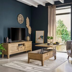 TABLE BASSE RELEVABLE JAZZ ARTCOPI CHENE MASSIF FABRICATION FRANCAISE MEUBLES DUQUESNOY FRELINGHIEN NORD LILLE ARMENTIERES