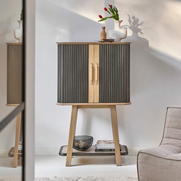 CABINET BAR TANGO ARTCOPI CHENE MASSIF FABRICATION FRANCAISE MEUBLES DUQUESNOY FRELINGHIEN NORD LILLE ARMENTIERES
