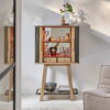 CABINET BAR TANGO ARTCOPI CHENE MASSIF FABRICATION FRANCAISE MEUBLES DUQUESNOY FRELINGHIEN NORD LILLE ARMENTIERES