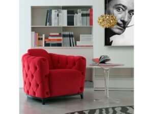 Fauteuil moderne DELIZOSIA en tissu ou cuir fabrication Italienne calia Meubles DUQUESNOY frelinghien Nord lille