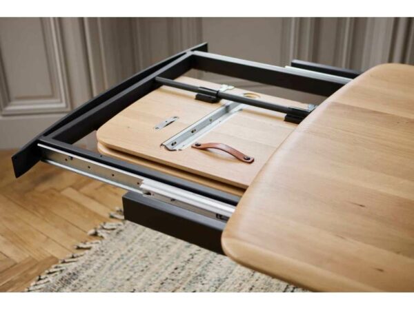 TABLE DE REPAS EN CHENE MASSIF PERSONNALISABLE AVEC ALLONGE PAPILLON EN PLUSIEURS DIMENSIONS PLUSIEURS FINITIONS MEUBLES COUTURE MEUBLES DUQUESNOY FRELINGHIEN NORD LILLE ARMENTIERES