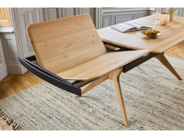 TABLE DE REPAS EN CHENE MASSIF PERSONNALISABLE AVEC ALLONGE PAPILLON EN PLUSIEURS DIMENSIONS PLUSIEURS FINITIONS MEUBLES COUTURE MEUBLES DUQUESNOY FRELINGHIEN NORD LILLE ARMENTIERES