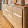 BUFFET 4 PORTES COLLECTION OLONNE MEUBLES COUTURES CHENE MASSIF - CÉRAMIQUE AVEC LEDS PERSONNALISABLE MEUBLES DUQUESNOY FRALINGHIEN NORD LILLE ARMENTIERES
