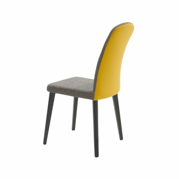CHAISE ALBA EN TISSU OU CUIR DIFFERENTS COLORIS FABRICATION ITALIENNE EUROPEA MEUBLES DUQUESNOY FRELINGHIEN NORD LILLE ARMENTIERES