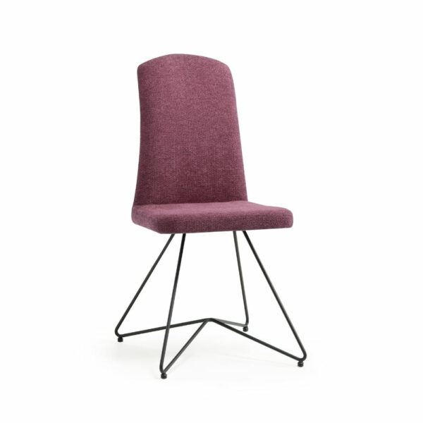 CHAISE ALBA EN TISSU OU CUIR DIFFERENTS COLORIS FABRICATION ITALIENNE EUROPEA MEUBLES DUQUESNOY FRELINGHIEN NORD LILLE ARMENTIERES