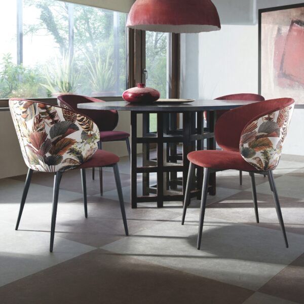 FAUTEUIL BRIDGE ODETTE EUROPEA TISSU OU CUIR FABRICATION ITALIENNE MEUBLES DUQUESNOY FRELINGHIEN NORD LILLE ARMENTIERES