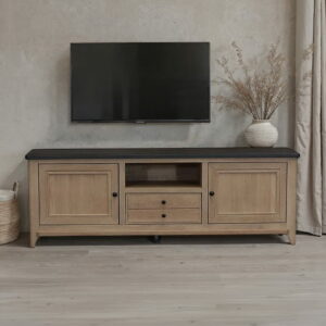 MEUBLE TV COLLECTION VAUBAN CHENE MASSIF FABRICATION FRANCAISE TEINTES DISPONIBLES MEUBLES DUQUESNOY FRELINGHIEN NORD LILLE ARMENTIERES