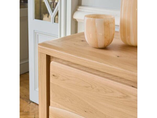 BUFFET DETAIL COLLECTION OLONNE MEUBLES COUTURES CHENE MASSIF - CÉRAMIQUE AVEC LEDS PERSONNALISABLE MEUBLES DUQUESNOY FRALINGHIEN NORD LILLE ARMENTIERES
