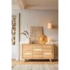 BUFFET 3 PORTES COLLECTION OLONNE MEUBLES COUTURES CHENE MASSIF - CÉRAMIQUE AVEC LEDS PERSONNALISABLE MEUBLES DUQUESNOY FRALINGHIEN NORD LILLE ARMENTIERES