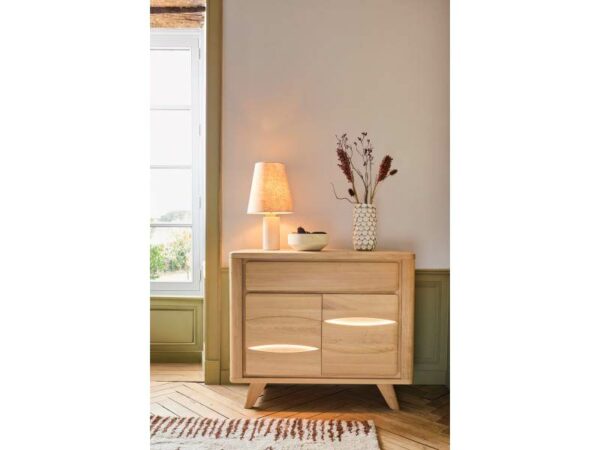 MEUBLE ENTREE COLLECTION OLONNE MEUBLES COUTURES CHENE MASSIF - CÉRAMIQUE AVEC LEDS PERSONNALISABLE MEUBLES DUQUESNOY FRALINGHIEN NORD LILLE ARMENTIERES