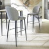 FAUTEUIL TABOURET DE BAR ODETTE EUROPEA TISSU OU CUIR FABRICATION ITALIENNE MEUBLES DUQUESNOY FRELINGHIEN NORD LILLE ARMENTIERES