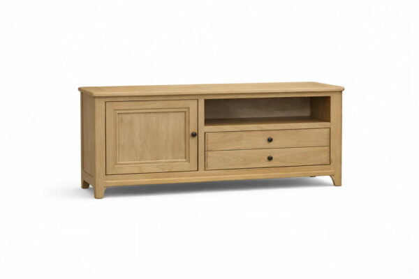 PETIT MEUBLE TV COLLECTION VAUBAN CHENE MASSIF FABRICATION FRANCAISE TEINTES DISPONIBLES MEUBLES DUQUESNOY FRELINGHIEN NORD LILLE ARMENTIERES