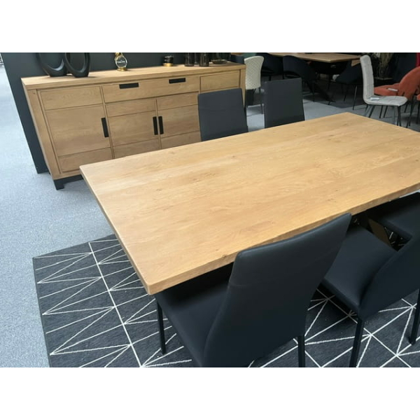 salle a manger hudson table rectangulaire hudson pas cher 100% massif fabrication francaise meubles duquesnoy frelinghien nord lille armentieres