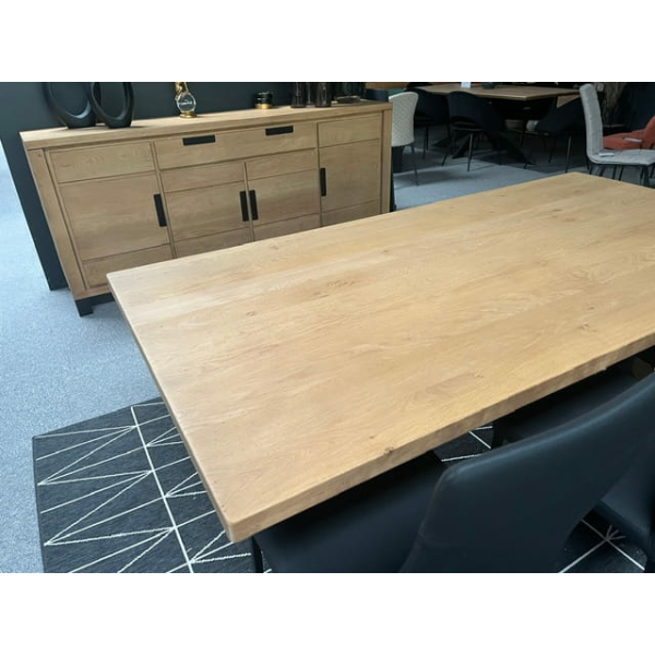 salle a manger complete hudson table rectangulaire avec buffet hudson pas cher 100% massif fabrication francaise meubles duquesnoy frelinghien nord lille armentieres