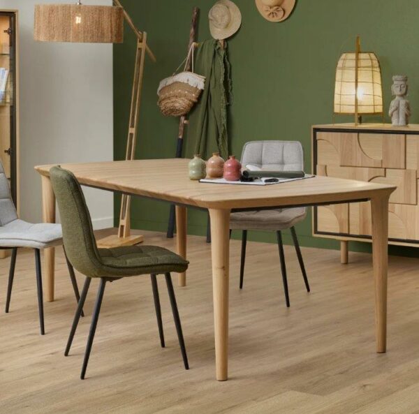 table extensible tetris meubles couture hemisphere sud chene massif avec 2 allonge papillon de 45 cm plusieurs teintes diponible